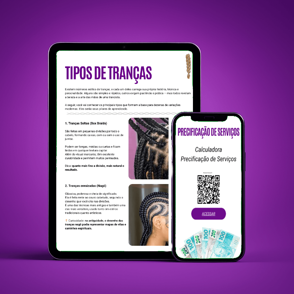 Pessoa lendo um Guia no tablet